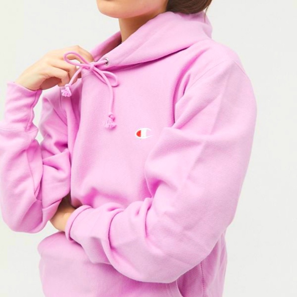 Women’s pink champion hoodie